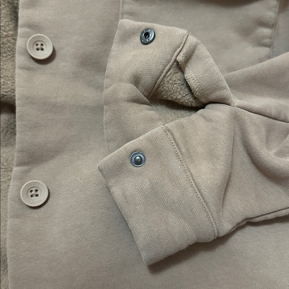 Vuori Restore Button Down Shirt Jacket Size Large Tan Light Brown - Picture 8 of 11